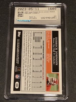 2005 Topps #380 Derrick Johnson SGC 7.5 - Thumbnail 2