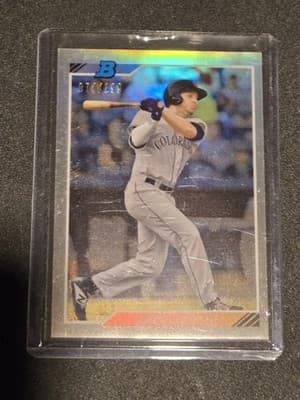 2020 Bowman Heritage #92CP-GL Grant Lavigne Chrome Prospects Refractor #/199 - Image 1