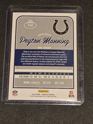 2016 Donruss #132 Peyton Manning - Thumbnail 2