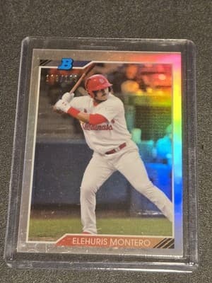 2020 Bowman Heritage #92CP-EM Elehuris Montero Chrome Prospects Refractor #/199 - Image 1