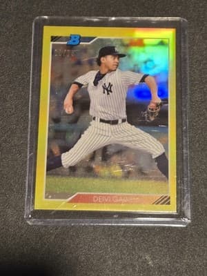 2020 Bowman Heritage #92CP-DG Deivi Garcia Chrome Prospects Yellow #/75 - Image 1