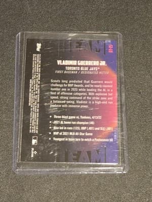 2022 Stadium Club Chrome #BT-15 Vladimir Guerrero Jr. Beam Team - Thumbnail 2