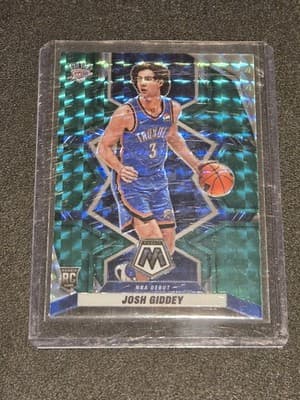 2021-22 Panini Mosaic #265 Josh Giddey Green - Image 1