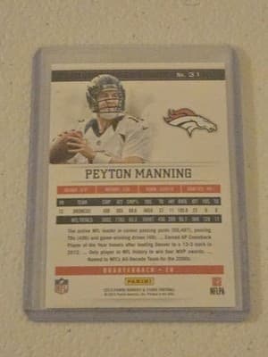 2013 Panini Rookies & Stars #31 Peyton Manning - Thumbnail 2
