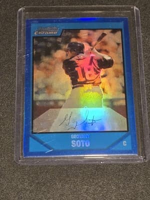 2007 Bowman Draft Picks & Prospects #BDPP85 Geovany Soto Chrome Prospects - Image 1