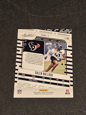2024 Panini Absolute #165 Calen Bullock - Thumbnail 2