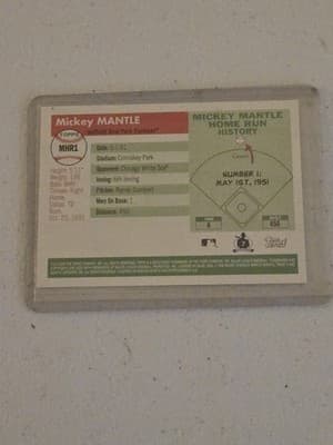 2006 Topps #MHR1 Mickey Mantle Mickey Mantle Home Run History - Thumbnail 2