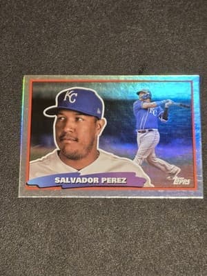 2022 Topps Archives #88BF-20 Salvador Perez 1988 Topps Big Foil - Image 1