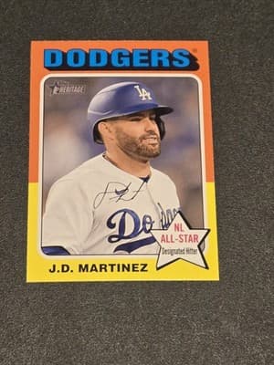 2024 Topps Heritage #434 J.D. Martinez - Image 1