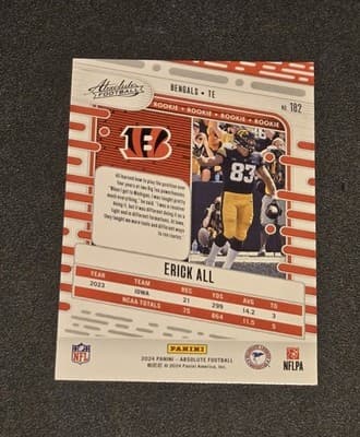 2024 Panini Absolute #182 Erick All - Thumbnail 2