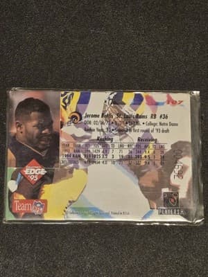1995 Collector's Edge #107 Jerome Bettis Gold Logo - Thumbnail 2