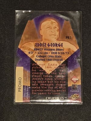 1996 Collector's Edge #PR1 Eddie George - Thumbnail 2