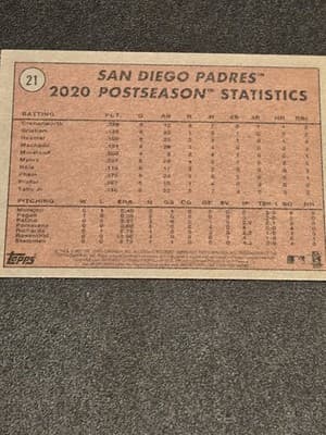 2021 Topps Heritage #21 2020 NL Postseason: Tatis' 2 HRs Secure Win - Thumbnail 2