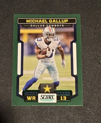 2023 Score #229 Michael Gallup Green - Image 1