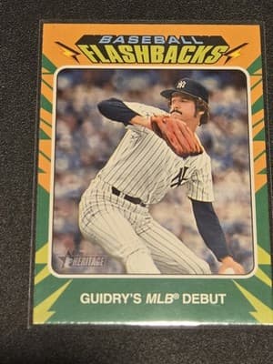 2024 Topps Heritage #BF-8 Ron Guidry Baseball Flashbacks - Image 1
