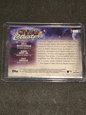 2023 Topps Chrome SC-6 Riley Greene/Bobby Witt Jr/Adley Rutschman Star Clusters - Thumbnail 2