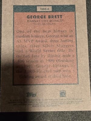 2024 Topps Heritage #75BS-6 George Brett 1975 Baseball Sensations - Thumbnail 2