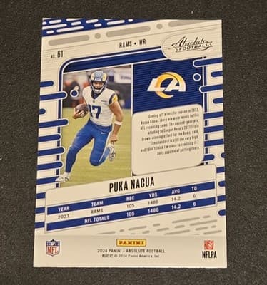 2024 Panini Absolute #61 Puka Nacua - Thumbnail 2
