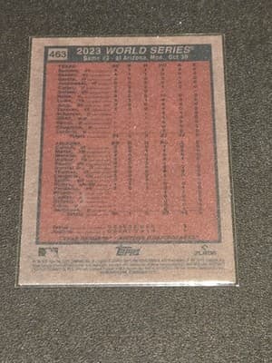 2024 Topps Heritage #463 World Series 2023: Game - Thumbnail 2