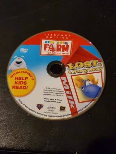 On The Farm With Farmer Bob Dvd A Lost Sheep Story literacy edition Disc Only - Image 1