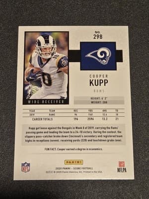 2020 Score #298 Cooper Kupp Purple - Thumbnail 2