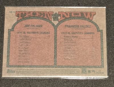 2024 Topps Heritage #TAN-15 Framber Valdez / Jim Palmer Then and Now - Thumbnail 2