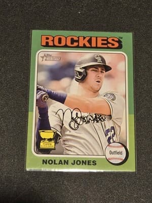2024 Topps Heritage #315 Nolan Jones - Image 1