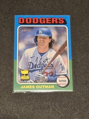 2024 Topps Heritage #413 James Outman - Image 1
