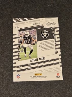 2024 Panini Absolute #55 Davante Adams - Thumbnail 2
