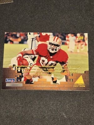 1995 Zenith #Z98 Jerry Rice - Thumbnail 2