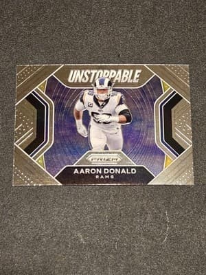 2020 Panini Prizm #6 Aaron Donald Unstoppable - Image 1