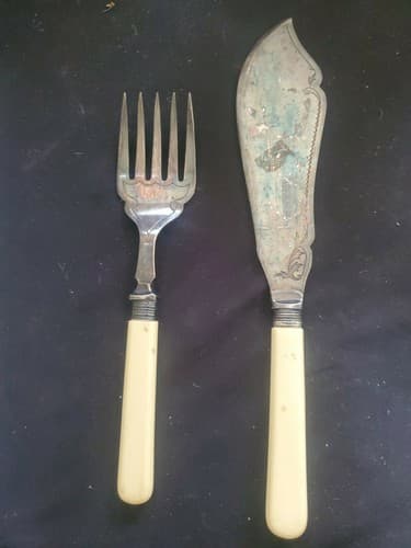 Giant Antique Fork And Knife - Thumbnail 2