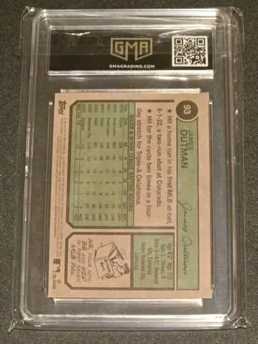 Topps 2023 Heritage James Outman #93 Rookie Card GMA Graded With A Gem Mint 10 - Thumbnail 2