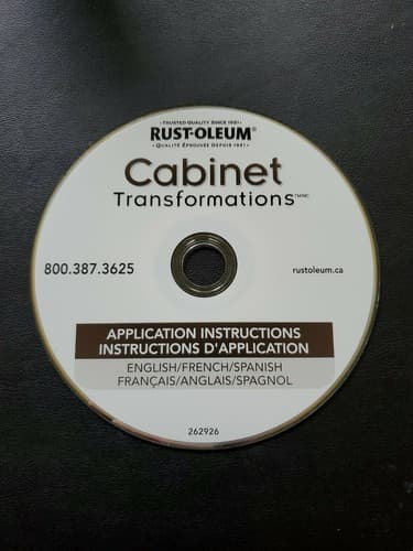 RUST-OLEUM Cabinet Transformation Dvd Disc Only - Image 1