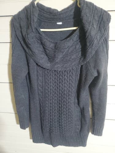 Womens Lobo Cowl Neck Sweatshirt Size L - Image 1