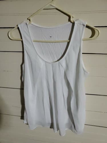 Womens Tagless White Tank Top - Image 1