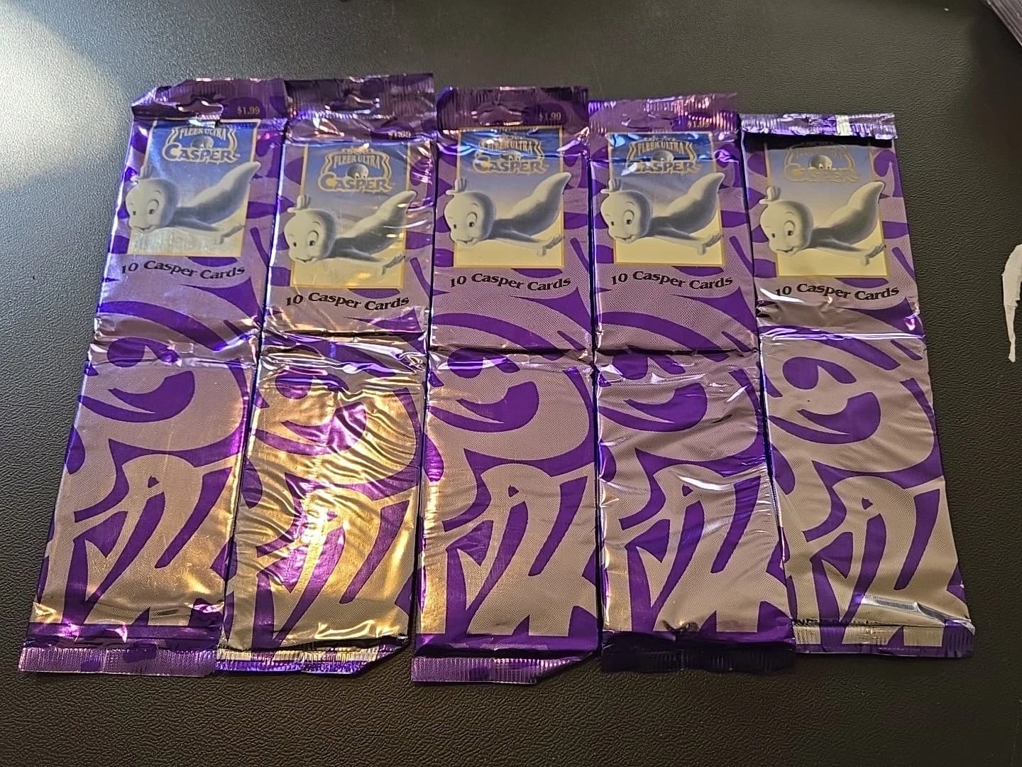 Lot Of 5 Fleer Ultra Casper The Freindly Ghost Cards Packs 10 Cards Each - Image 1
