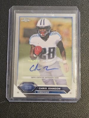 2024 Topps Chrome #BA-CJO Chris Johnson Autographs Refractor - Image 1
