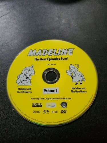 Madeline The Best Episodes Ever Vol 2 Dvd 1993 Disc Only - Image 1