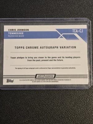 2024 Topps Chrome #BA-CJO Chris Johnson Autographs Refractor - Thumbnail 2