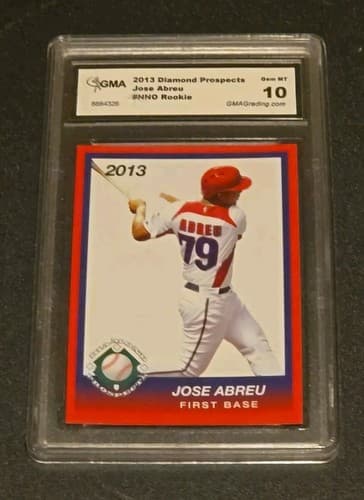 Jose Abreu 2013 Diamond Prospects RC GMA Graded With A Gem Mint 10 - Image 1
