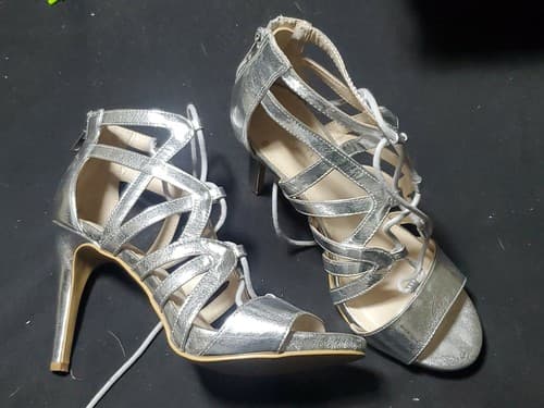 eva mendes new york and company High Heels silver size 9M - Thumbnail 2
