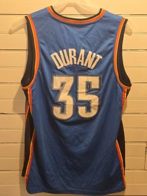 Adidas NBA Jersey Mens M Kevin Durant 35 Oklahoma City Thunder Swingman Sewn - Image 1