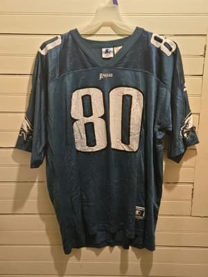 Starter NFL Jersey Mens 54 XXL Fryar 80 Philadelphia Eagles Teal Sewn Players - Thumbnail 3