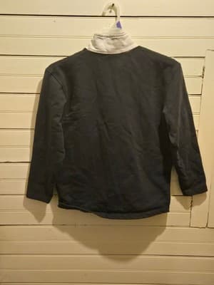 Lee Sport Pullover Mens L Black Red Stripe Quarter Zip Sweatshirt Made Romania - Thumbnail 4