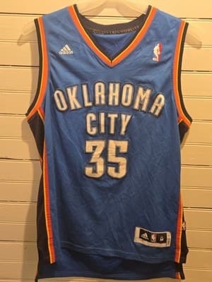 Adidas NBA Jersey Mens M Kevin Durant 35 Oklahoma City Thunder Swingman Sewn - Thumbnail 2