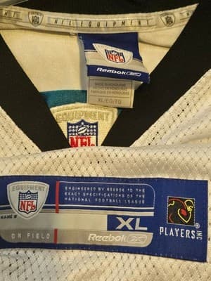 Reebok NFL Jacksonville Jaguars Mens XL Garrard 9 On Field Authentic Jersey - Thumbnail 2