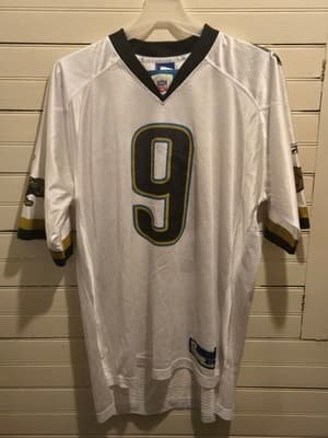 Reebok NFL Jacksonville Jaguars Mens XL Garrard 9 On Field Authentic Jersey - Thumbnail 3