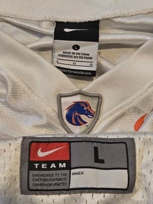 Nike Boise State Football Jersey Mens L White #20 Broncos College Team Replica - Thumbnail 2