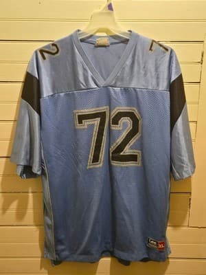 Lee Sport Football Jersey Mens XL Light Blue Mesh 72 Stitched Numbers Loose - Image 1